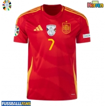 Spanien Alvaro Morata #7 Heimtrikot EM 2024 Kurzarm